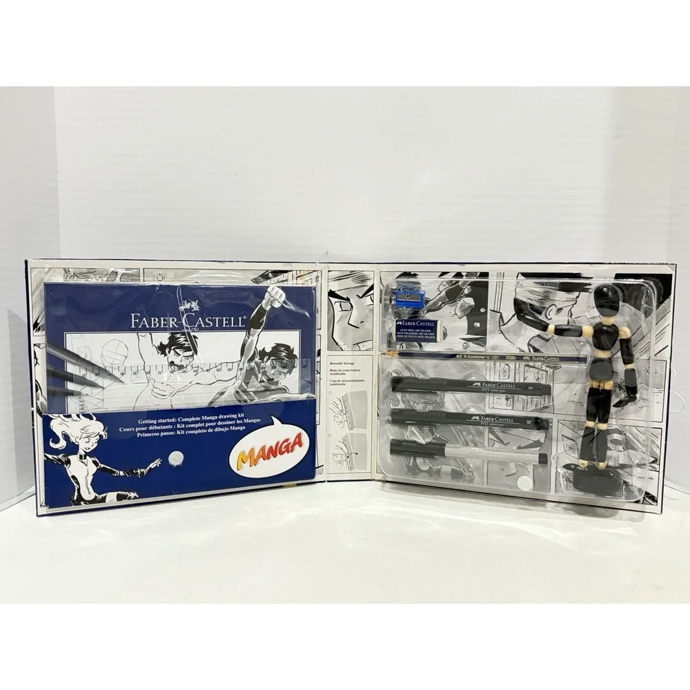 NEW Faber-Castell Getting Started Manga Comic Kit Drawing Mannekin Booklet